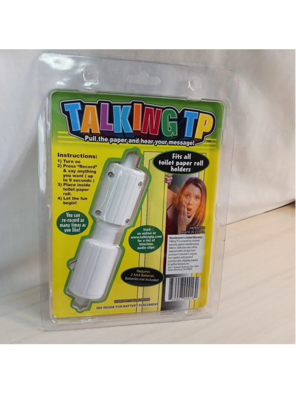 Recordable Pull Paper TP Spindle Funny Message